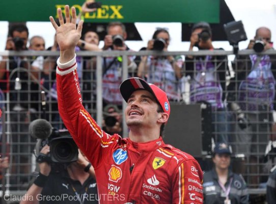 Auto: F1 - Monegascul Charles Leclerc de la Ferrari a câştigat Marele Premiu al Principatului Monaco