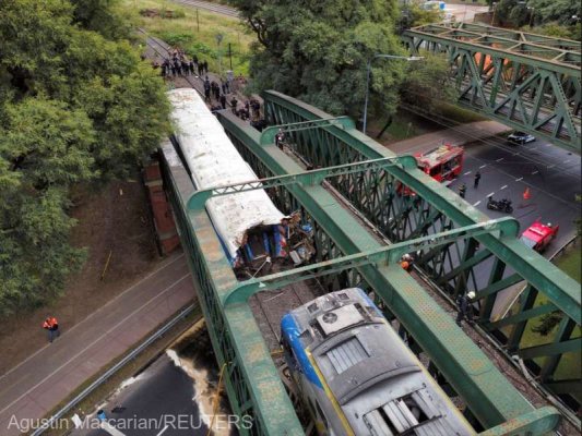 Argentina: Circa 30 de persoane rănite, între care două în stare gravă, în coliziunea între două trenuri