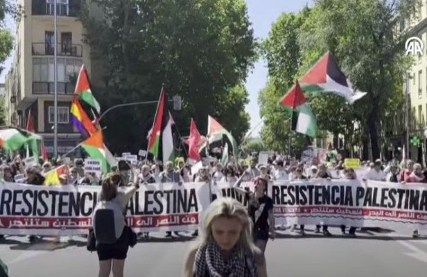 Israel-Hamas: Circa 4.000 de persoane au manifestat la Madrid în sprijinul palestinienilor
