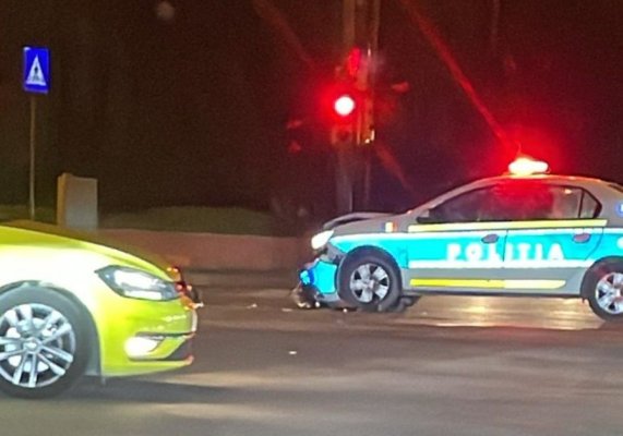 Ce spune IPJ Constanța despre accidentul în care a fost implicată o autospecială