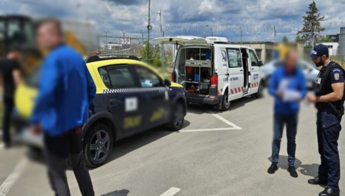 Amenzi de peste 14.000 lei pentru taximetriștii din zona aeroporturilor în urma unui control