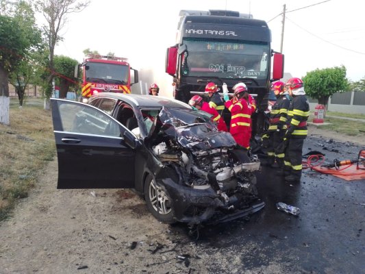 Accident mortal la Galați, după ce o femeie a adormit la volan