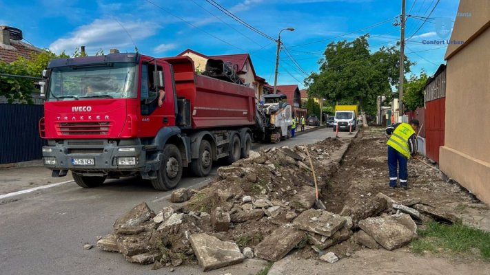 Strada Moților din cartierul Palas a intrat în reabilitare