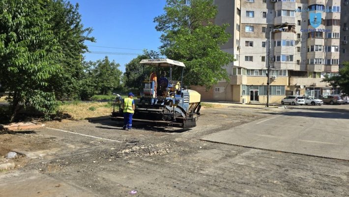 Lucrările de reabilitare de pe strada Viforului continuă