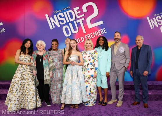 Filmul de animaţie „Inside Out 2“, pe primul loc în box-office-ul nord-american