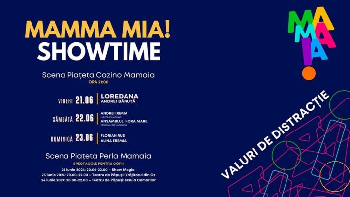 Minivacanța de Rusalii la Mamaia: Valuri de distracție și concerte de excepție sub conceptul MAMMA MIA !