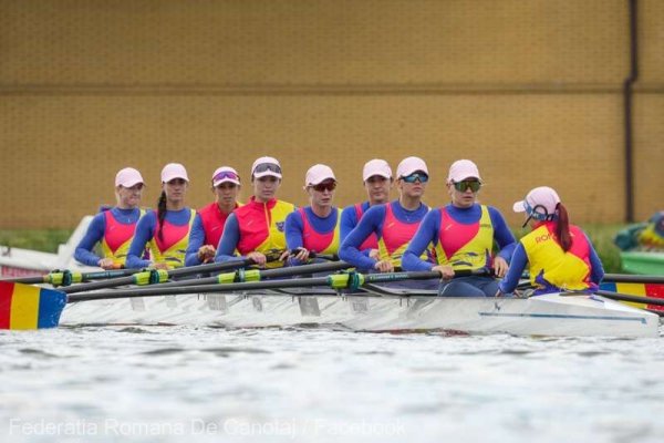 Canotaj: Echipajul feminin de opt plus unu al României, al treilea în cursa preliminară la Cupa Mondială