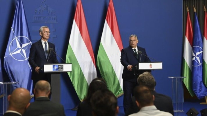 Stoltenberg şi Orban au convenit că Ungaria nu va participa la sprijinul NATO pentru Ucraina, dar nu îl va bloca