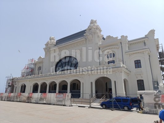 Se finalizează lucrările de restaurare a Cazinoului din Constanța până la marea inaugurare din 15 august? Video
