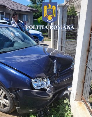 Aproape de comă alcoolică, a confundat parcarea cu gardul unui imobil, la Techirghiol 