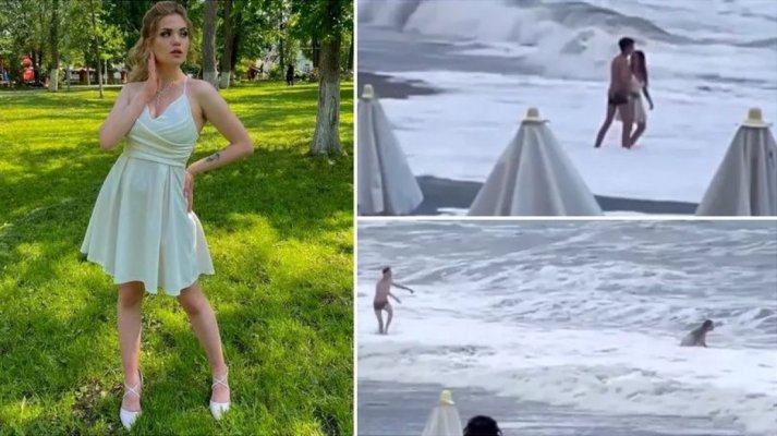 Momentul tragic în care Diana, o tânără de 20 de ani, este înghițită de valuri, în Marea Neagră! Video