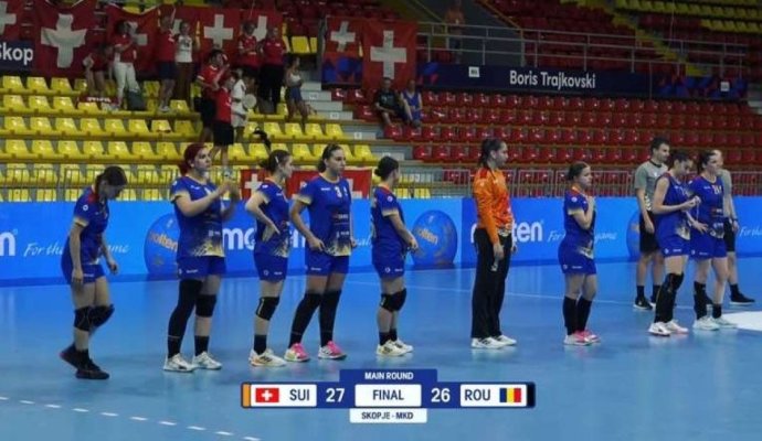 Handbal feminin: România, învinsă şi de Elveţia la Campionatul Mondial Under-19
