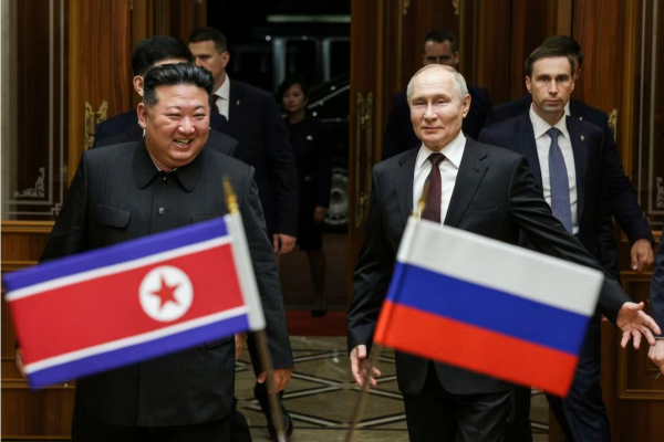 Putin a ajuns în Coreea de Nord și s-a întâlnit cu Kim Jong Un