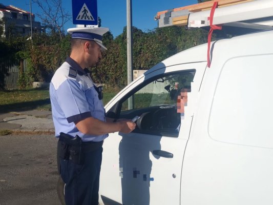 Val de amenzi, în trafic, aplicate de polițiștii constănțeni rutieri