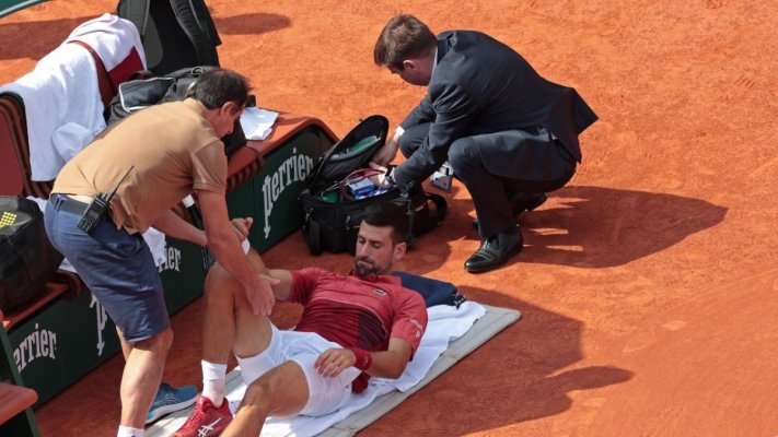 Tenis: Novak Djokovic s-a retras de la Roland Garros, după ce s-a accidentat
