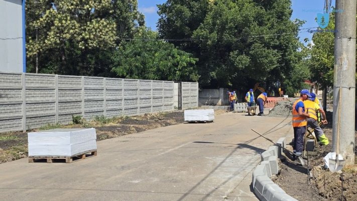 Confort Urban reabilitează carosabilul și trotuarele pe strada Bradului din cartierul Palas