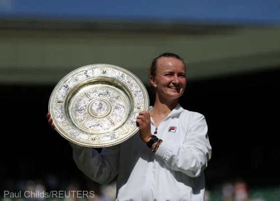 Jucătoarea cehă de tenis Barbora Krejcikova a câştigat turneul de la Wimbledon