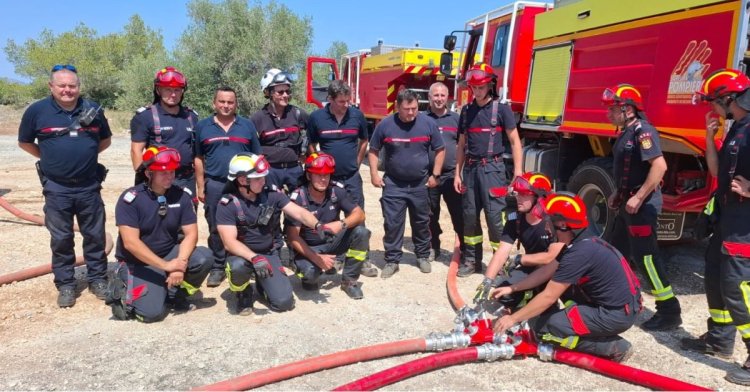 Activitățile modulului României specializat în stingerea incendiilor de pădure din regiunea franceză continuă