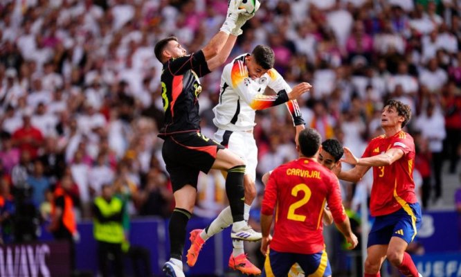 Spania învinge Germania cu 2-1 și este prima semifinalistă la Campionatul European
