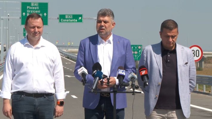 Ciolacu: Toată zona limitrofă a Bucureştiului va merge pe autostradă direct până la Constanţa. Video