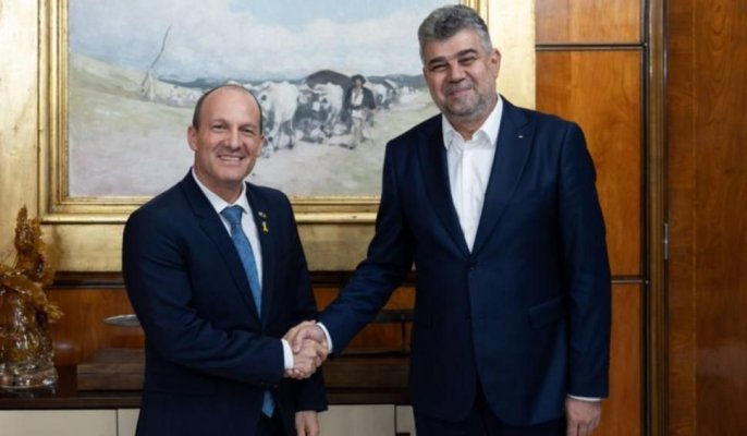 Ciolacu își ia rămas-bun de la ambasadorul Israelului în România