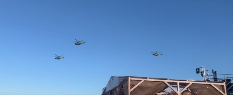 Spectacol impresionant cu elicoptere în a treia zi de Neversea. Video