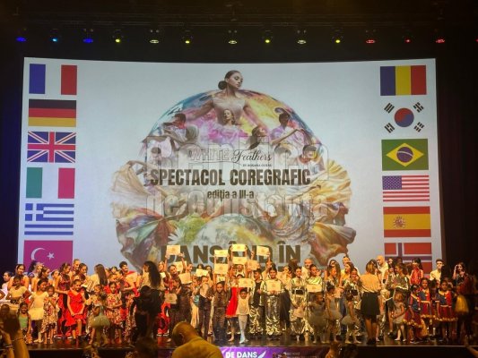 Peste 250 de dansatori au „dansat în jurul lumii“ pe scena de la Centrul Jean Constantin! Video