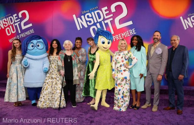 Filmul de animaţie ''Inside Out 2'', în continuare pe primul loc în box-office-ul nord-american