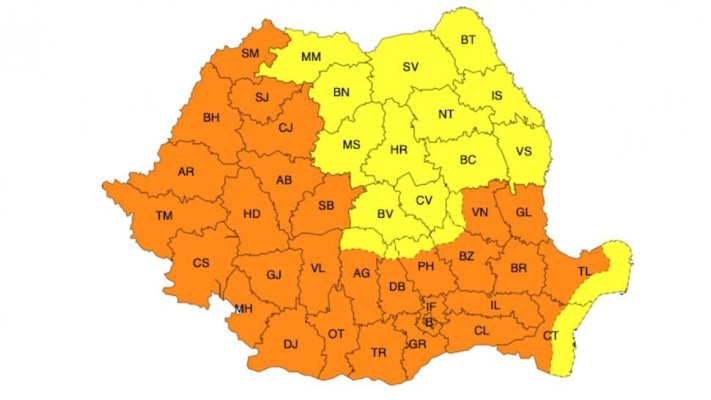 O nouă zi de foc în România. Temperaturile ajung la 40 de grade, cod portocaliu pentru Constanța