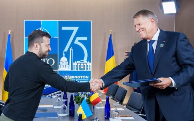 România, acord de securitate cu Ucraina. Documentul a fost semnat de Iohannis și Zelenski, la Washington