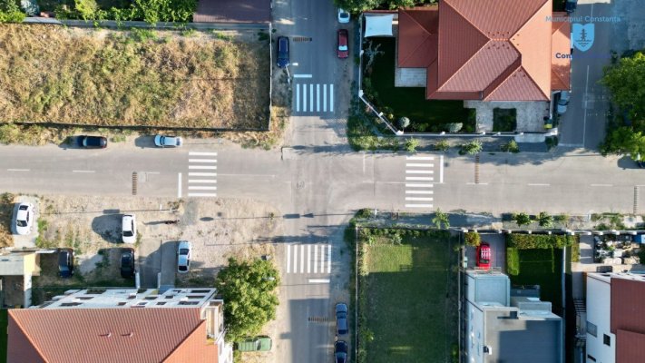 Au fost amenajate patru noi treceri de pietoni pe strada Constantin Bobescu, la intersecția cu Haricleea Darclée