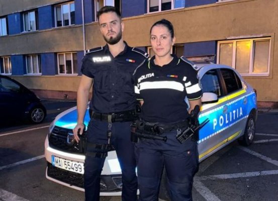 Doi polițiști constănțeni au spart ușa unui apartament și au trecut prin foc să salveze un bărbat