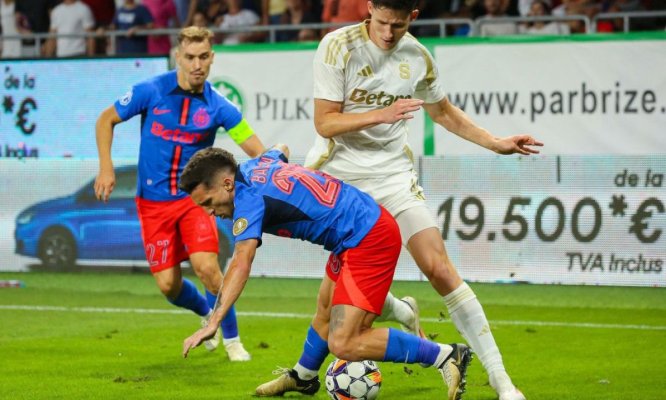 FCSB - Sparta Praga 2-3. Campioana României este eliminată din Champions League