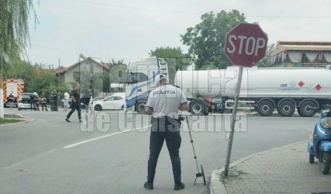 Accident rutier în Hârșova, între un TIR și un autoturism