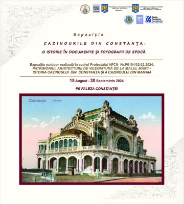 Dublu eveniment dedicat istoriei Cazinoului din Constanța, organizat de Muzeul de Istorie și Arheologie