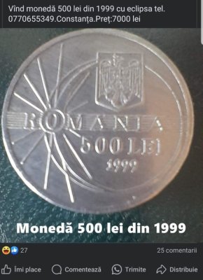 Un colecționar cere pe o monedă veche de 7 lei... peste 1000 de euro