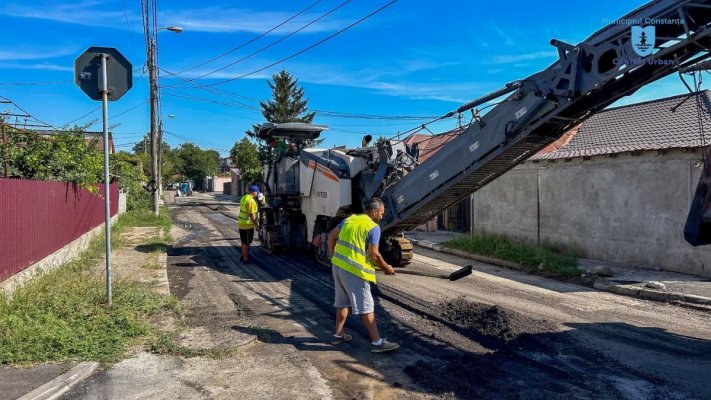 Strada Locotenent Petre Mănoiu din cartierul Palas este reabilitată