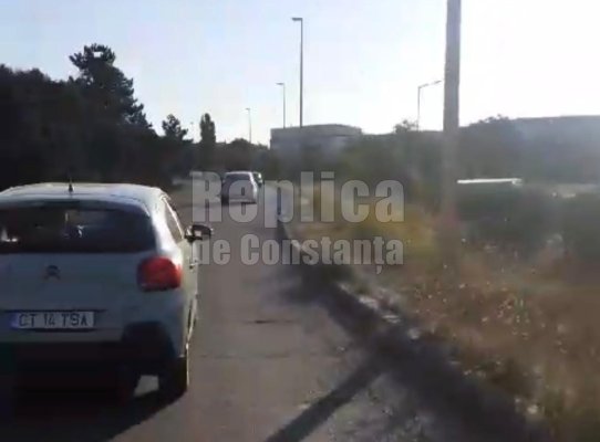 Un pieton, aproape spulberat pe trecere în Km 4-5, de un șofer inconștient! Video