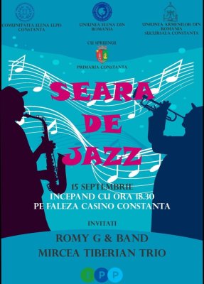 Comunitatea Elenă Elpis vă invită la ”Seara de jazz”, pe faleza Cazino