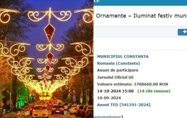 Primăria Constanța, lider și anul acesta la cheltuielile pentru iluminatul festiv!?