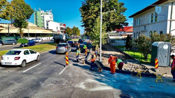 Atenție șoferi! Un nou tronson al Bulevardului Mamaia a intrat în reabilitare 