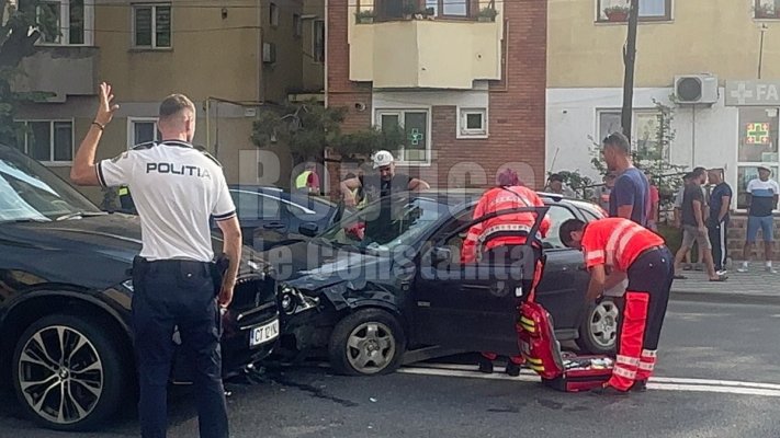 Accident rutier în Agigea, o persoană este rănită. Video