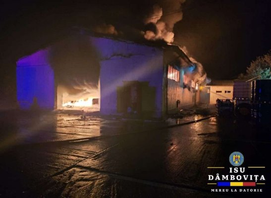 Incendiu puternic la Dâmbovița: a fost emis mesaj RO-Alert 