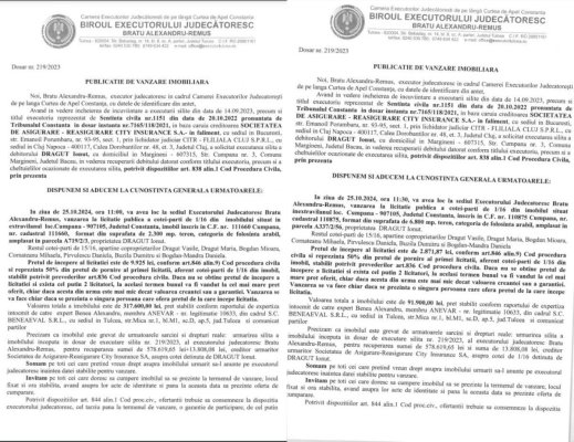 Cu toate că e în faliment, City Insurance execută silit un asigurat. Îl lasă fără două terenuri din Cumpăna