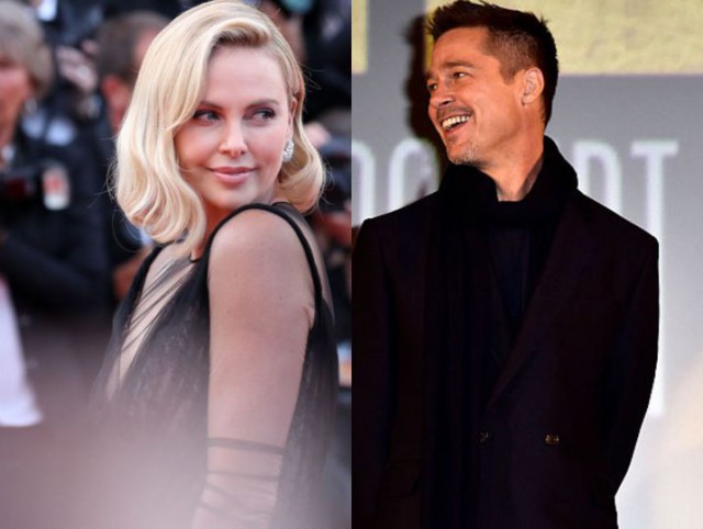 Brad Pitt, în mari tandreţuri cu Charlize Theron