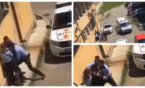 Cascadorii râsului la Baia Mare: Cinci poliţişti, bătuţi măr de un elev de 15 ani în curtea liceului. VIDEO