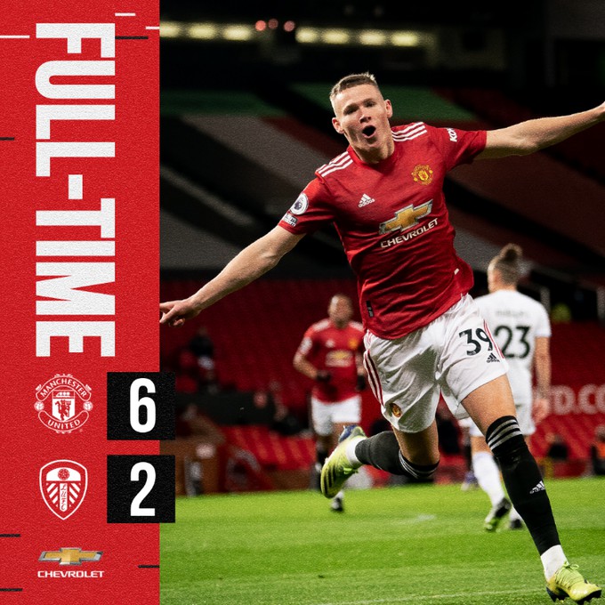 Scott McTominay, două goluri în primele trei minute / Manchester United vs Leeds United 6-2