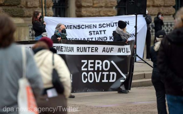 Coronavirus - Germania: Sute de persoane au protestat cerând reguli mai stricte de combatere a pandemiei