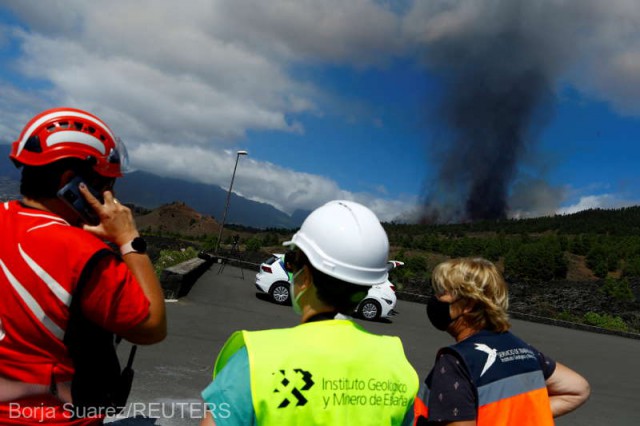 Spania: Un vulcan a intrat în erupţie în La Palma din arhipelagul Canare