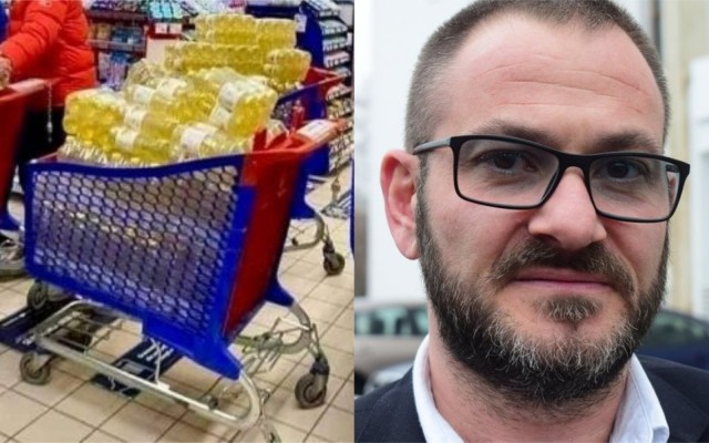 Glumă de prost gust! Constantinescu a primit baxuri de ulei, fără să le fi comandat